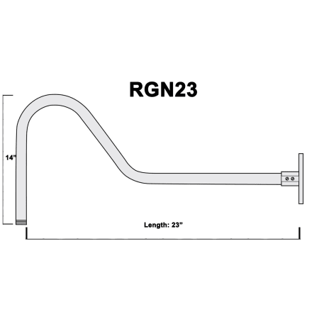 A large image of the Millennium Lighting RGN23 Alternative View