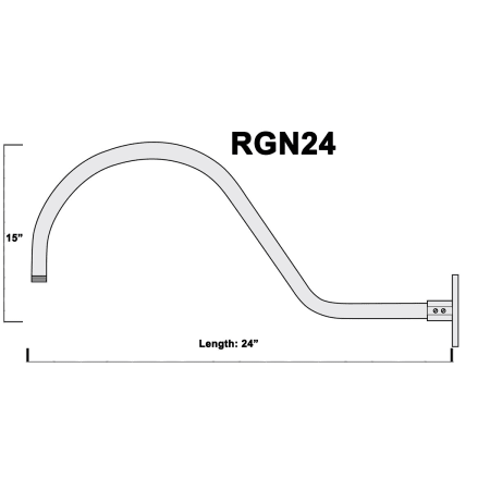 A large image of the Millennium Lighting RGN24 Alternative View