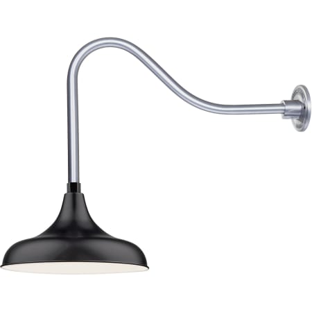 A large image of the Millennium Lighting RMWHS14-RGN23 Satin Black