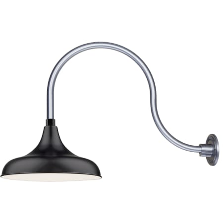 A large image of the Millennium Lighting RMWHS14-RGN24 Satin Black