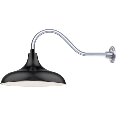 A large image of the Millennium Lighting RMWHS17-RGN22 Satin Black