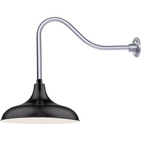 A large image of the Millennium Lighting RMWHS17-RGN23 Satin Black