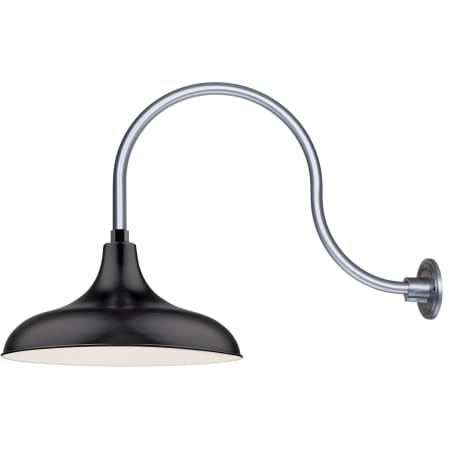 A large image of the Millennium Lighting RMWHS17-RGN24 Satin Black