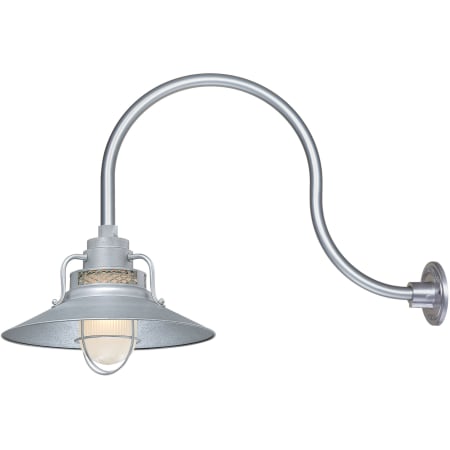 A large image of the Millennium Lighting RRRS14-RGN24 Galvanized