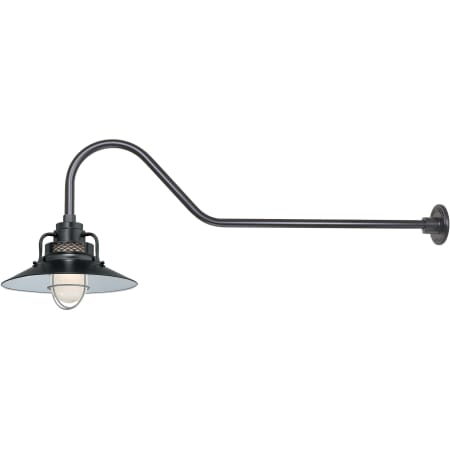 A large image of the Millennium Lighting RRRS14-RGN41 Satin Black