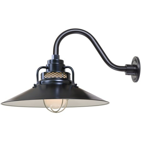 A large image of the Millennium Lighting RRRS18-RGN15 Satin Black