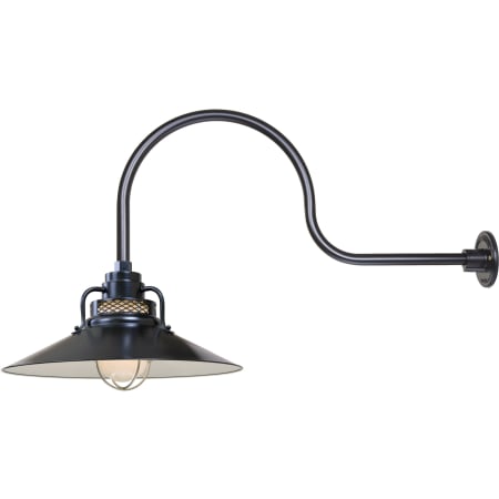 A large image of the Millennium Lighting RRRS18-RGN30 Satin Black