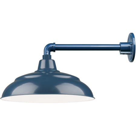 A large image of the Millennium Lighting RWHS14-RGN13 Navy Blue