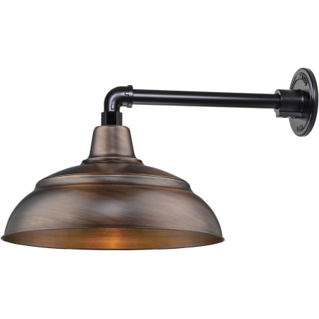 A large image of the Millennium Lighting RWHS14-RGN13 Natural Copper