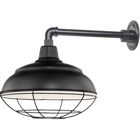 A large image of the Millennium Lighting RWHS14-RGN13 Satin Black