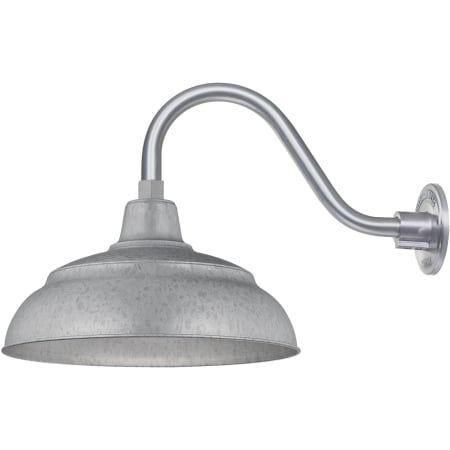 A large image of the Millennium Lighting RWHS14-RGN15 Galvanized