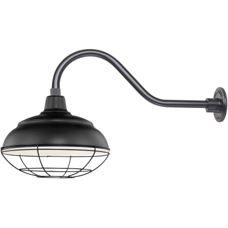 A large image of the Millennium Lighting RWHS14-RGN22 Satin Black