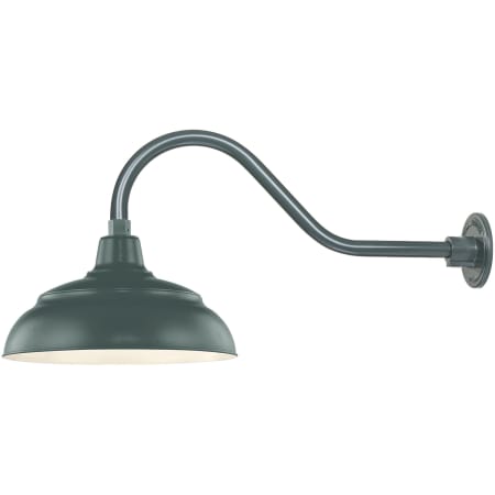 A large image of the Millennium Lighting RWHS14-RGN22 Satin Green