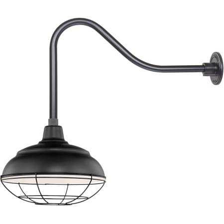 A large image of the Millennium Lighting RWHS14-RGN23 Satin Black