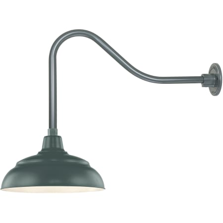A large image of the Millennium Lighting RWHS14-RGN23 Satin Green