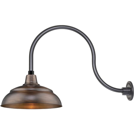 A large image of the Millennium Lighting RWHS14-RGN24 Natural Copper