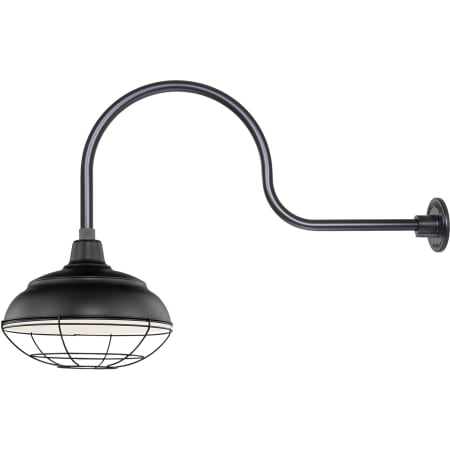 A large image of the Millennium Lighting RWHS14-RGN30 Satin Black