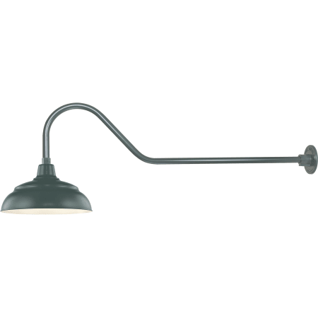 A large image of the Millennium Lighting RWHS14-RGN41 Satin Green