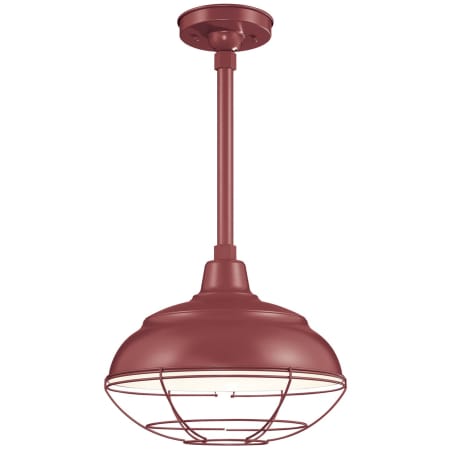A large image of the Millennium Lighting RWHS14-RSCK-RS1 Satin Red