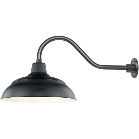 A large image of the Millennium Lighting RWHS17-RGN22 Satin Black