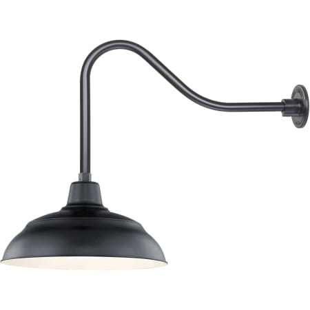 A large image of the Millennium Lighting RWHS17-RGN23 Satin Black