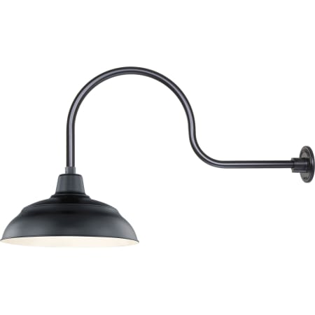 A large image of the Millennium Lighting RWHS17-RGN30 Satin Black