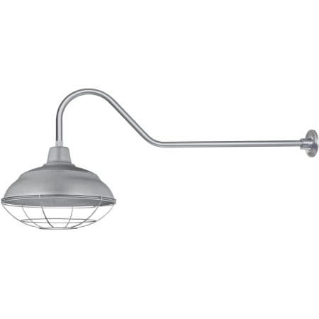 A large image of the Millennium Lighting RWHS17-RGN41 Galvanized