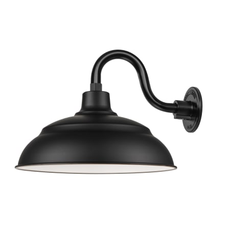 A large image of the Millennium Lighting UWS14GN10 Satin Black