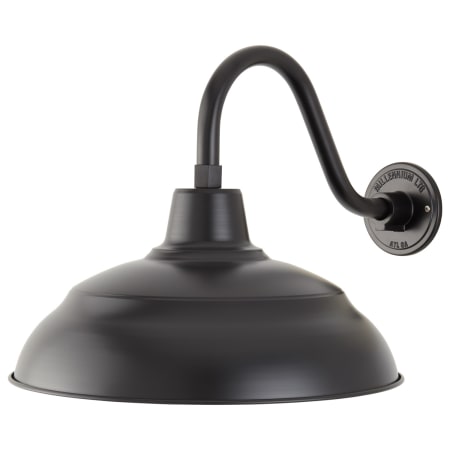 A large image of the Millennium Lighting UWS17GN15 Satin Black