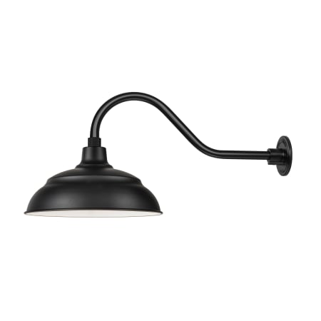 A large image of the Millennium Lighting UWS17GN22 Satin Black