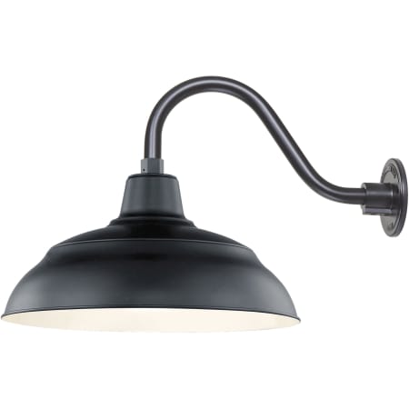 A large image of the Millennium Lighting RWHS17-RGN15 Satin Black