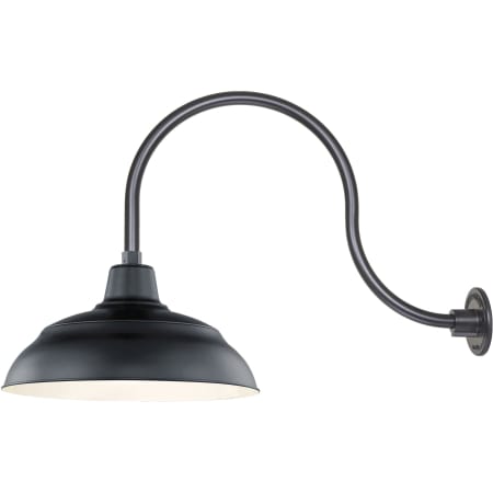 A large image of the Millennium Lighting RWHS17-RGN24 Satin Black