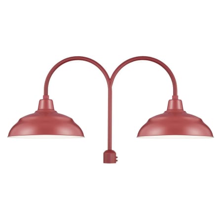 A large image of the Millennium Lighting RWHS17-RPAD Satin Red