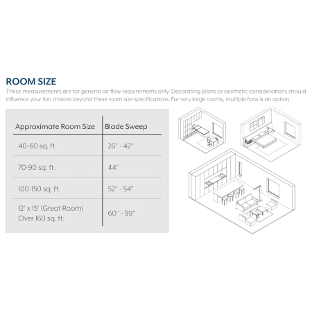 A large image of the MinkaAire Skinnie 44 Room Size