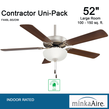 A large image of the MinkaAire Contractor Uni-Pack Bowl LED Contractor Uni-Pack