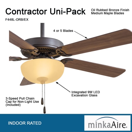 A large image of the MinkaAire Contractor Uni-Pack Bowl LED Detailed