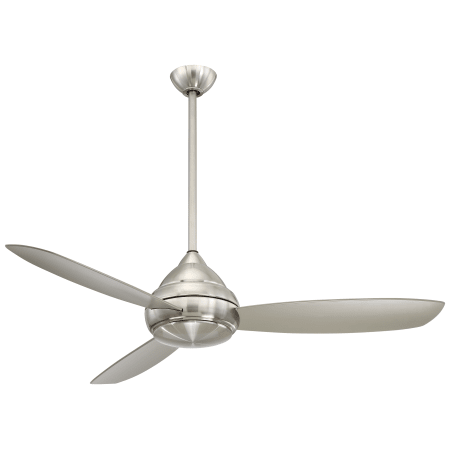A large image of the MinkaAire Concept I Wet 58 Brushed Nickel Wet