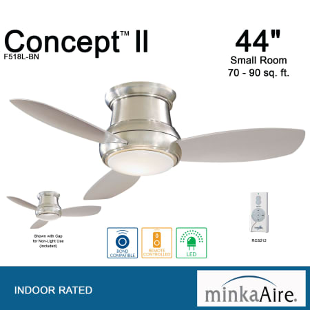 A large image of the MinkaAire Concept II 44 LED Concept II 44