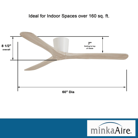 A large image of the MinkaAire Avtur Dimensions