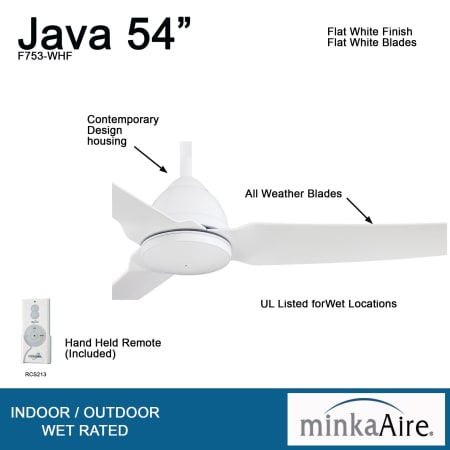 A large image of the MinkaAire Java Detail - WHF