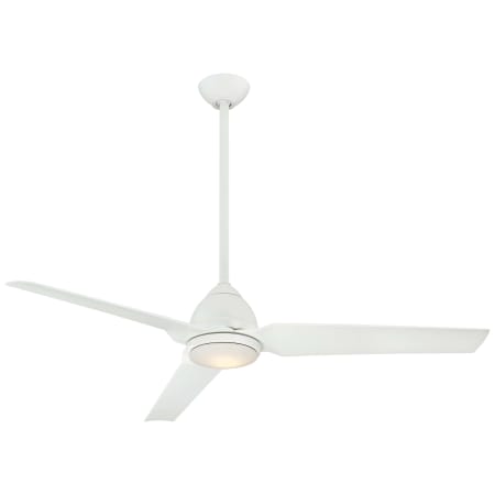 A large image of the MinkaAire Java LED Ceiling Fan with Canopy - WHF
