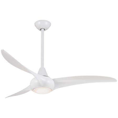A large image of the MinkaAire Light Wave Fan with Canopy - WH
