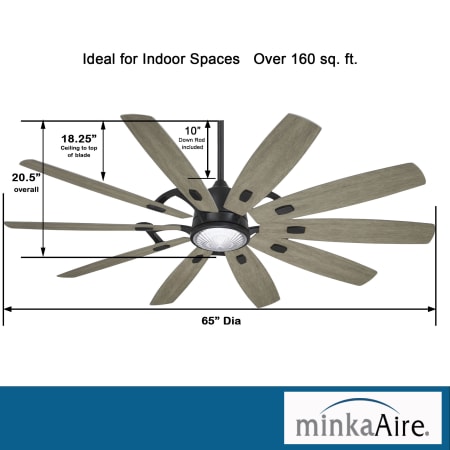 A large image of the MinkaAire Barn Dimensions