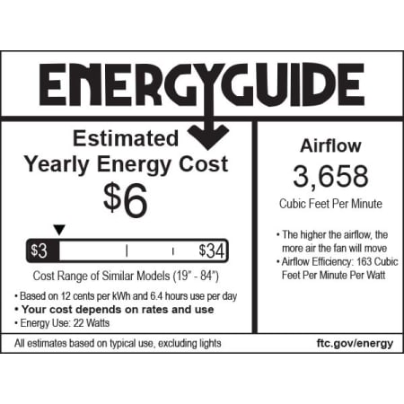 A large image of the MinkaAire Sleek Energy Guide