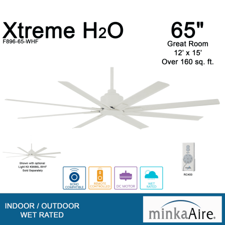 A large image of the MinkaAire Xtreme H2O 65 Xtreme H20 - WHF