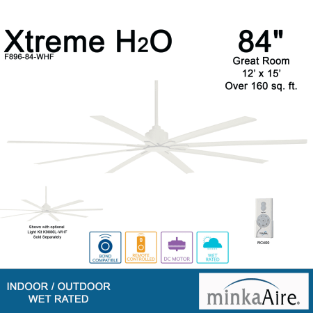 A large image of the MinkaAire Xtreme H2O 84 Xtreme H2O 84 - WHF
