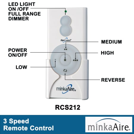 A large image of the MinkaAire Concept II 44 LED RCS212