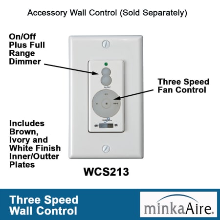A large image of the MinkaAire Transonic Accessory Wall Control