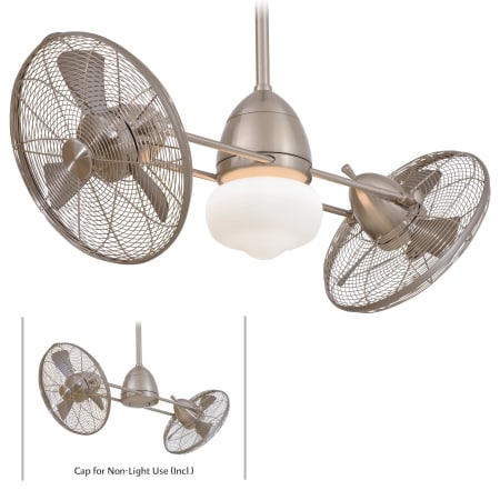 Outdoor Ceiling Fan With Led Bulb And, Minka Aire Gyro Dual Ceiling Fan