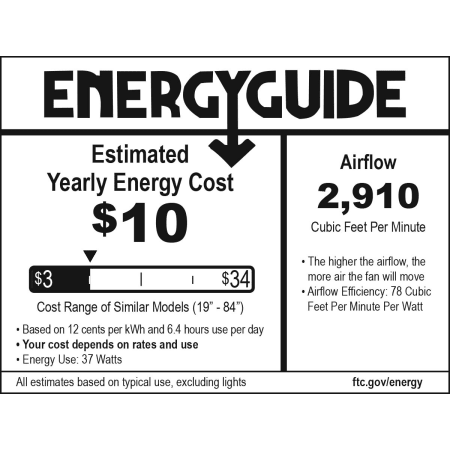 A large image of the MinkaAire Aluma LED Energy Guide